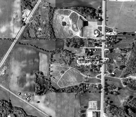 Bel-Aire Twin Drive In - Aerial - Photo From Terraserver (newer photo)
